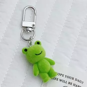 Мультяшная забавная маленькая лягушка кукла брелок креативный милый лягушка брелок кулон изысканный рюкзак украшения аксессуары подарки