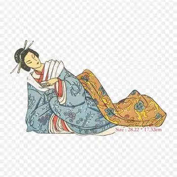 Мультяшное кимоно, термопереносная печать, виниловые нашивки, наклейки для одежды, аппликации «сделай сам», моющиеся нашивки