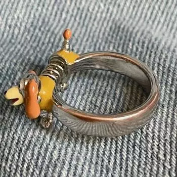 Мультяшное милое веселое весеннее кольцо с щенком для женщин и мужчин, свадебные украшения, аксессуары для вечеринок, подарок