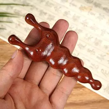 Мультяшное насекомое сандаловое дерево нос соскоб скальп глаз массаж гуаша многофункциональный тело украшает меридиан гребень инструмент для ухода за телом 1pcs