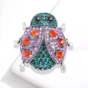 Мультяшное насекомое Семь звезд Божья коровка Брошь для одежды Брошь-булавка для одежды Аксессуары