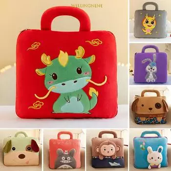 Мультяшное одеяло с кондиционером, офисная подушка для сна, одеяло, подушка двойного назначения, многофункциональное автомобильное фланелевое одеяло