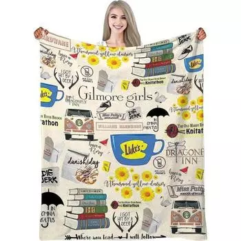 Мультяшное одеяло, супер мягкое фланелевое одеяло с милым персонажем аниме, теплое и уютное одеяло с кондиционером для домашнего декора, дивана-кровати 150x200cm