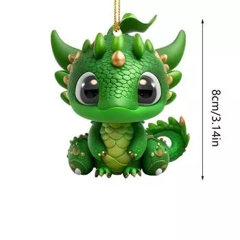 Мультяшное Привлекающее Внимание Рождественское Подвесное Украшение Динозавр Для Стильных Интерьеров Автомобиля 1