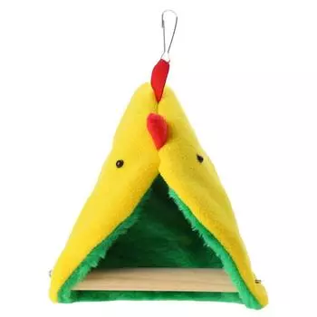 Мультяшное птичье гнездо, зимняя кровать, домик, сарай, хижина, подвесной гамак, клетка, палатка, плюшевое убежище для хомяка, маленького питомца, попугая