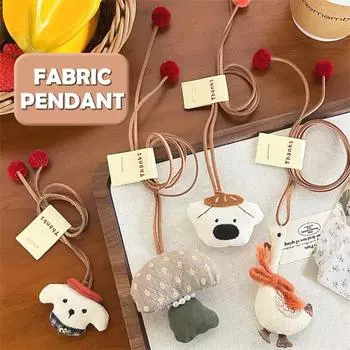 Мультяшное животное плюшевый брелок милая мягкая кукла брелок рюкзак подвеска украшение автомобильный держатель ключей для пары подарки