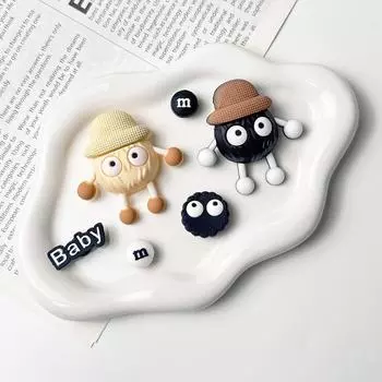 Мультяшные 3D ПВХ-подвески для обуви - милые, высококачественные, съемные декоративные пряжки 6 pieces