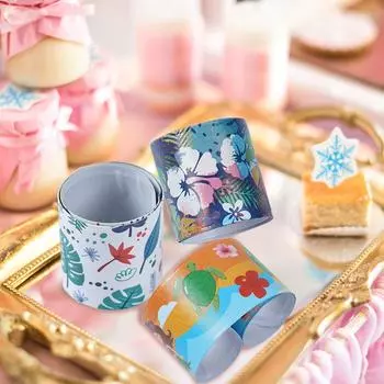 Мультяшные браслеты с пощечинами Динозавр Jnugle Животные Русалка День рождения Браслет Подарки Дети День рождения Товары Игрушки Baby Shower