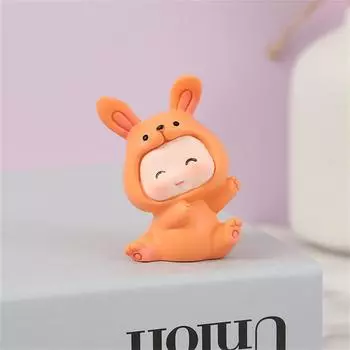 Мультяшные декоративные украшения Экологичные Высококачественные Яркие Милые Многоразовые Украшения Кролики Нетоксичные Здоровые Безопасные