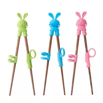 Мультяшные дети едят палочки для еды обучающие детские столовые приборы детские палочки для еды тренажер китайские палочки для еды кухонные принадлежности