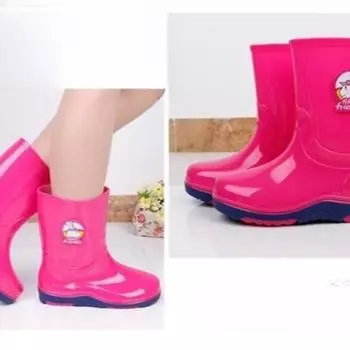 Мультяшные детские водонепроницаемые туфли для школьников средней школы 26 небесно-голубой