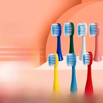 Мультяшные детские зубные щетки с мягкой щетиной для защиты зубов и десен, для ультразвуковой интеллектуальной зубной щетки. single brush head розовый