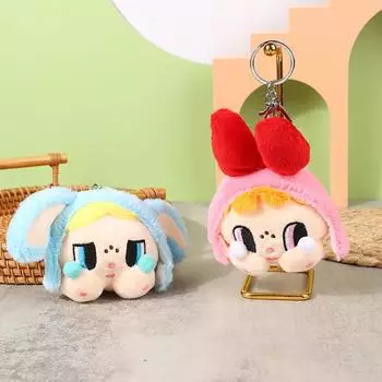Мультяшные девушки серии лицо плюшевые аниме фигурки плюшевые аксессуары кавайный орнамент брелок