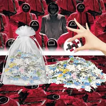 Мультяшные головоломки, головоломки, креативные подарки для семьи и детей, головоломки, детские подарки, настенные украшения, аксессуары One Size красный