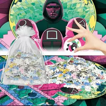 Мультяшные головоломки, головоломки, креативные подарки для семьи и детей, головоломки, детские подарки, настенные украшения, аксессуары One Size красный