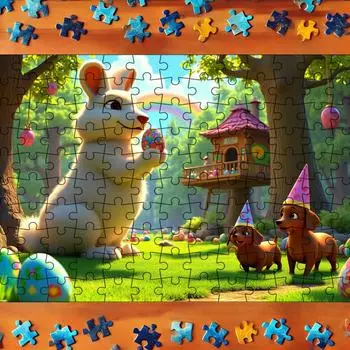 Мультяшные головоломки, головоломки, креативные подарки для семьи и детей, головоломки, детские подарки, настенные украшения, аксессуары One Size белый