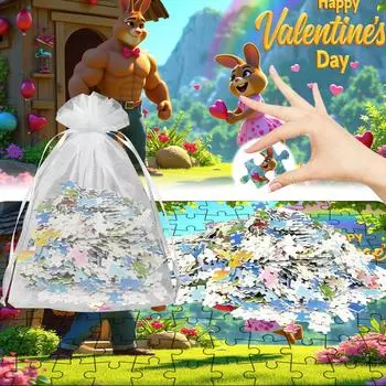 Мультяшные головоломки, головоломки, креативные подарки для семьи и детей, головоломки, детские подарки, настенные украшения, аксессуары One Size белый
