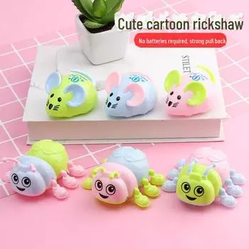 Мультяшные игрушечные машинки с мышкой и пчелой для детей — идеально подходят для детского сада и небольших подарков Pull Back Mouse