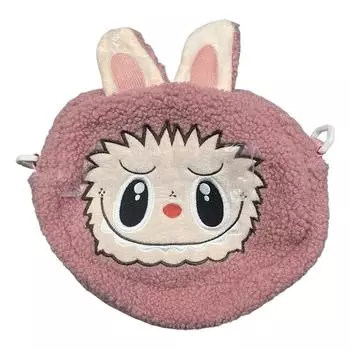 Мультяшные Каваи Лабубу Наплечные сумки Милый Универсальный Плюшевый Рюкзак-кукла Для женщин Девочек Простые Сумки через плечо Подарки