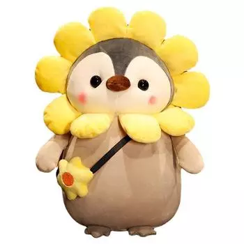 Мультяшные кавайные мягкие игрушки плюшевый пингвин игрушка пингвин косплей плюшевые игрушки пингвин мягкие игрушки flower 25cm