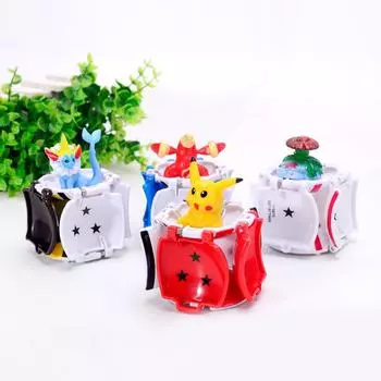 Мультяшные красочные пластиковые фигурки аниме, покебол, шары с покемонами, эльфами, детская игрушка-головоломка, модель в подарок для детей белый
