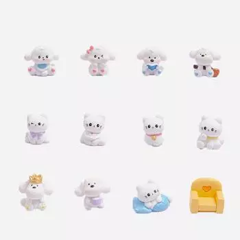 Мультяшные креативные фигурки, миниатюры, милые собаки, кошки, пейзажные украшения, украшения для дома, стол, украшение для автомобиля, маленькие украшения as the picture