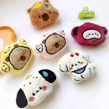 Мультяшные креативные плюшевые куклы-собаки, подвеска, брелок, игрушка, милые плюшевые брелки, украшения для сумок, аксессуары, подарки для пар