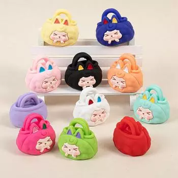 Мультяшные крошечные украшения, поделки, симпатичная сумочка, смоляной миниатюрный орнамент, креативные украшения для дома своими руками, аксессуары, подарки