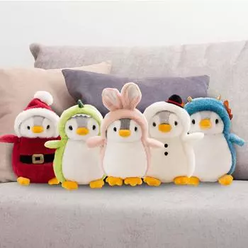 Мультяшные куклы, детский подарок, мягкая и милая плюшевая игрушка в виде пингвина, подарки на день рождения, 1 шт, 7,8 дюйма One Size зелёный