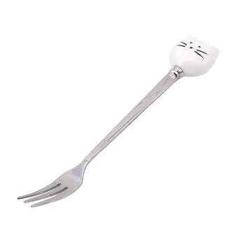 Мультяшные ложки из нержавеющей стали, кошачья кофейная чайная ложка, вилка, инструмент #2