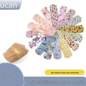 Мультяшные милые пластыри: Подарок с уникальным креативным IP 72x19mm