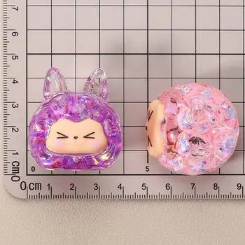 Мультяшные миниатюрные фигурки, настольные маленькие украшения, симпатичная кукла, глухая коробка, креативные украшения для дома своими руками, аксессуары, подарки