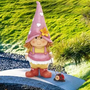 Мультяшные миниатюры гномов, поделки из смолы, украшения в виде эльфа-гнома, забавная фигурка садового гнома, столик Boy