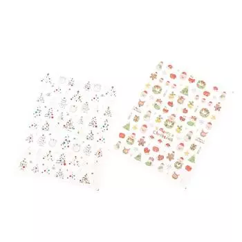 Мультяшные наклейки для ногтей 5D рельефный бант рождественская елка бриллиант милый зимний рождественский гравированный маникюр советы