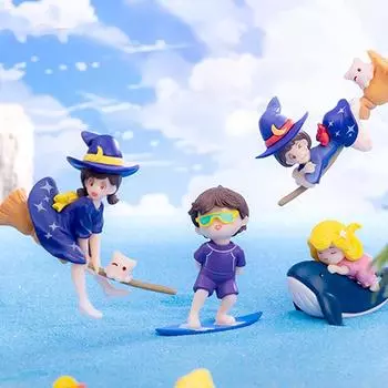 Мультяшные плавающие аквариумы, украшения, милые аквариумы, плавающие ландшафтные украшения, украшения своими руками, игрушки для украшения стола