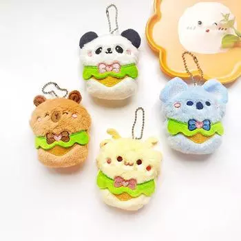 Мультяшные плюшевые куклы-капибары, брелок для ключей для женщин и мужчин, симпатичные плюшевые куклы-животные, брелок для рюкзака, украшения, аксессуары, подарок