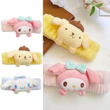 Мультяшные плюшевые милые супер милые аксессуары для волос мытье лица макияж обруч для волос плюшевая кукла головной убор повязка для волос One Size синий