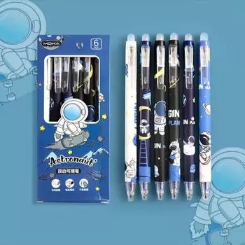 Мультяшные стираемые ручки, подпись, нейтральная ручка, обратно в школу, гелевые ручки, канцелярские товары 01