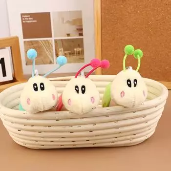 Мультяшные улитки плюшевые игрушки брелок милый брелок с чучелом животных рюкзак кулон школьная сумка подвесное украшение детские подарки зелёный