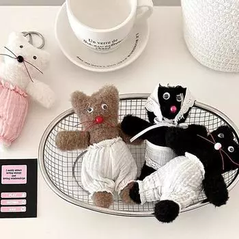 Мультяшные животные, мягкие куклы, милые плюшевые игрушки в виде медведя, брелок, рюкзак, подвеска, сумка, подвесные украшения, аксессуары для пар, подарки для девочек