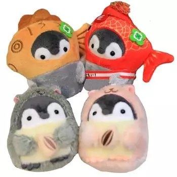 Мультяшные животные Пингвин Мягкие игрушки Маленькая утка Пингвин Кукла Подвеска Пингвин Плюшевый брелок Пара keyring melon seeds