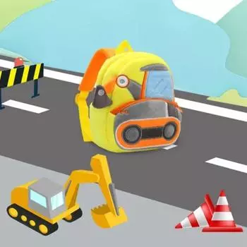 Мультяшный 3D мультфильм плюшевый школьный ранец милый ранний образовательный мешок детский сад style 12