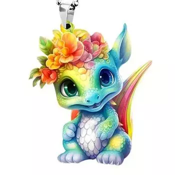 Мультяшный акриловый восхитительный подвес-украшение для зеркала заднего вида для модных автомобильных интерьеров 1