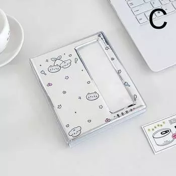 Мультяшный альбом для фотобудки с 4 кармашками для 40 шт. фотополосок 2x6 дюймов, закладка для 20 шт. фотографий 4x6 4R