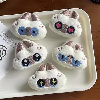 Мультяшный электрический глазой кот брелок кулон милые куклы игрушки брошь креативный рюкзак украшения аксессуары подарки