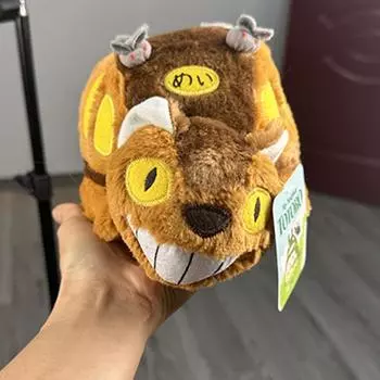 Мультяшный анимационный автобус кукла мягкий плюшевый игрушечный автобус для детей рождественский подарок на день рождения