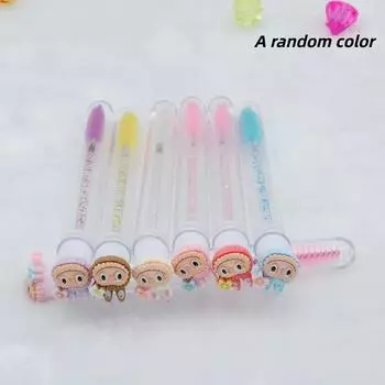 Мультяшный бантик Labubu Туба для кисточки для ресниц Аппликатор для кисточки для ресниц Для наращивания ресниц Пыленепроницаемая туба для кисточки-палочки для туши для ресниц