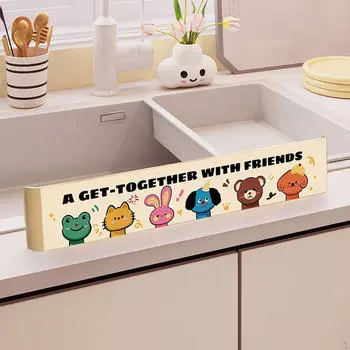 Мультяшный барьер для защиты кухонной раковины от брызг и контроля воды Style A