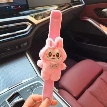 Мультяшный браслет Labubu Slap Snap Wrap Wristband, милые забавные игрушки, детские украшения для рук розовый