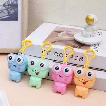 Мультяшный брелок для ключей, кукла-щипок, снятие стресса, гибкая, интересная, для детей, сногсшибательная лягушка, антистрессовая игрушка для мальчиков и девочек, подарок